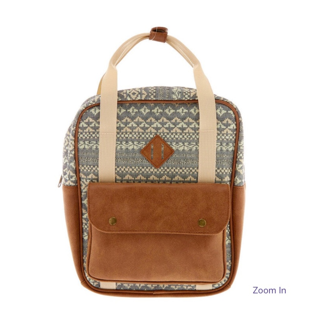 Boho Tapestry Midi Square Backpack